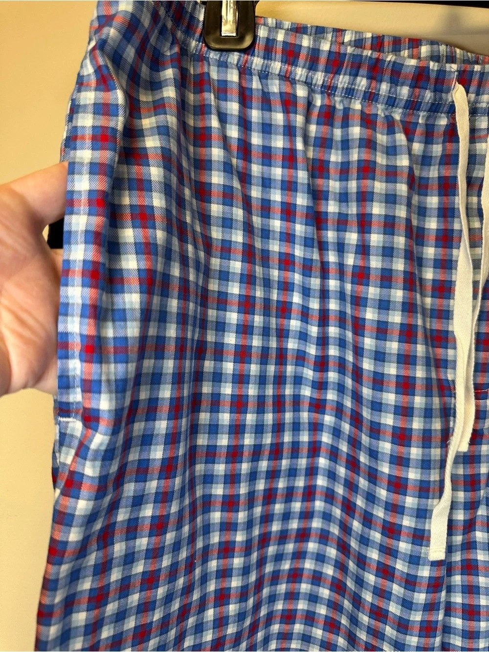 Vineyard Vines Blue & White Plaid Drawstring Lounge Pants